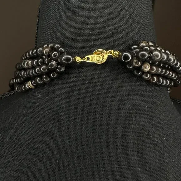 Lee Sands Mother of Pearl Necklace Vintage 1970's - Picture 4 of 4